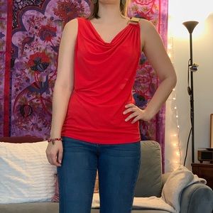 Michael Kors red blouse